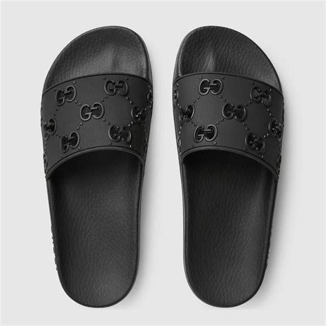 womens rubber gucci slides|gucci slides women fit.